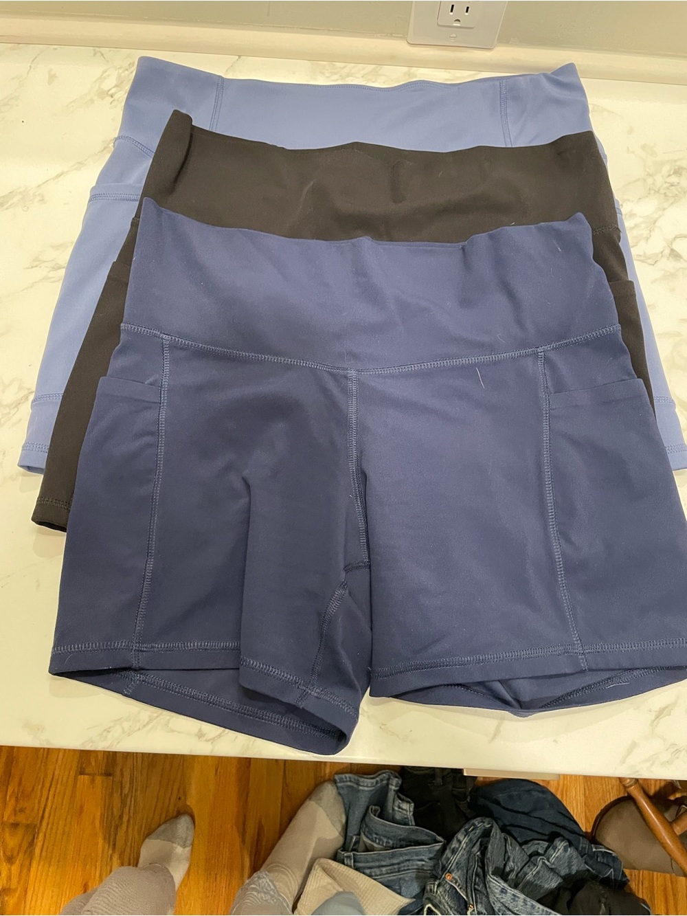 Pocketed Active Bike Shorts
